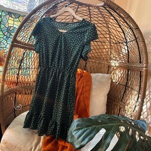 CUTE GREEN DOT DRESS